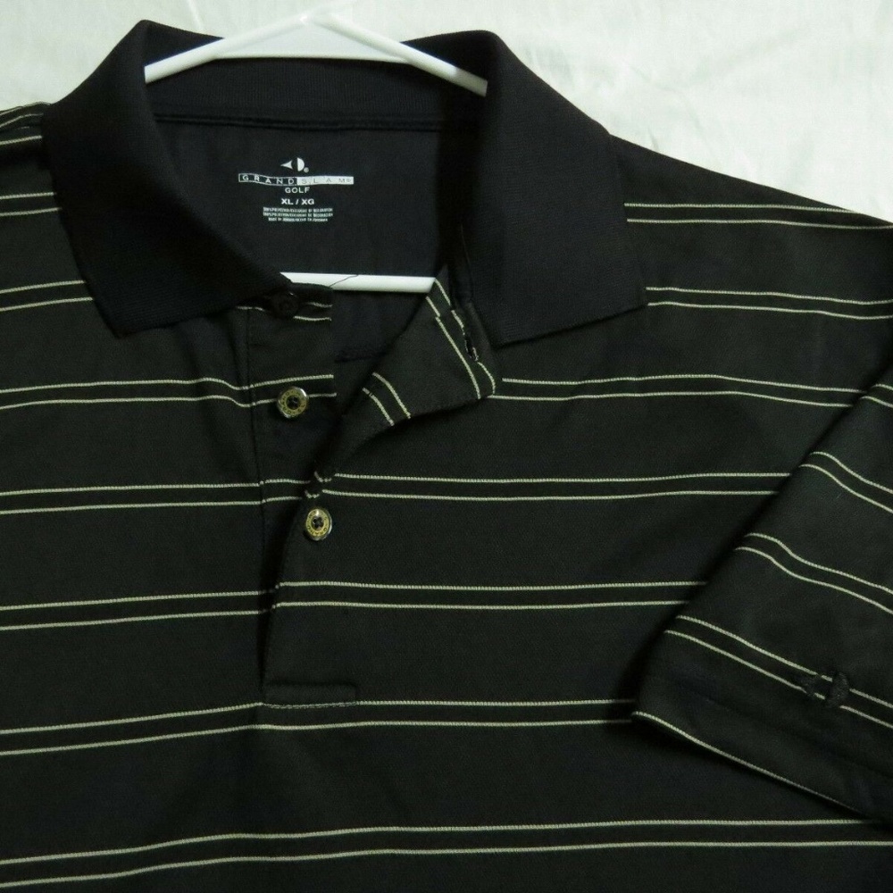 XL Black Grand Slam Golf Mens Choice #EE Polo